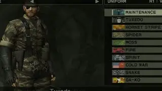 All camouflage locations (tutorial) | Metal Gear Solid 3 SNAKE EATER