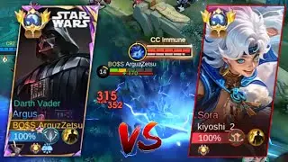 ARGUS VS SORA!! IMMORTAL KING FINALLY MET THE NEW MLBB BEST FIGHTER!!💀