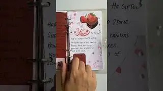 ASMR || LOVE THEME || #journal #shorts #art #love