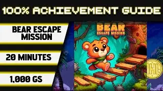 Bear Escape Mission 100% Achievement Walkthrough * 1000GS in 20 Minutes *
