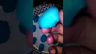Dye cotton balls
