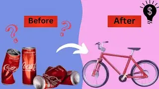 DIY Coca-Cola Can Bicycle-😱🚲A Cool Recycling Project