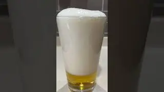 Foam Magic: Relaxing Beer Pouring into Glass 🍺✨ #asmr #beer