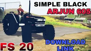 FS 20 ARJUN 605 | Simple Black look | Indian Tractor mod | Full modified | Download link