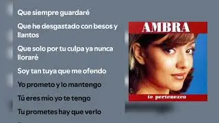 Ambra - Te Pertenezco (Karaoke)