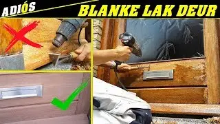 BLANKE LAK~ Buitendeur schilderen met blanke lak. #1