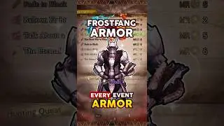 POWERFUL Event Armor ❄️ Frostfang Barioth | Monster Hunter World #MHW #Shorts