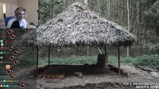 xQc Reacts to Primitive Technology: Adobe wall (dry stacked)