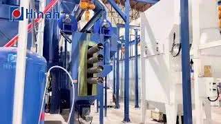 Automatic Shot Blasting Machine Powder Coating Line for Pipes