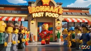 IronMan's Fast Food Store #Lego #LegoLover #LegoFan #Toy #trending