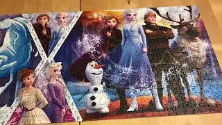 Disney's Frozen II 1000 Piece Panoramic Jigsaw Puzzle By: Taft  Time-lapse