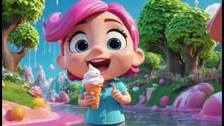 The Ice Cream Bridge Melts Away | Story & Imagination Song for Kids | Nursery Rhymes and Baby Songs