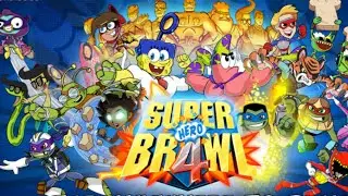 Super brawl 4 SpongeBob Vs Red Ranger 