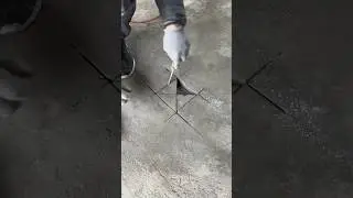 Floor outlet installation work.