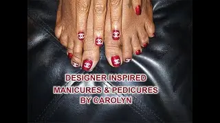 Red Polish Pedicure On Pretty Feet Designer Inspired #designerinspired #red #pedicure #channel
