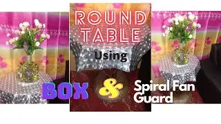 DIY Round Table using Old Spiral Fan Guard of Electric fan