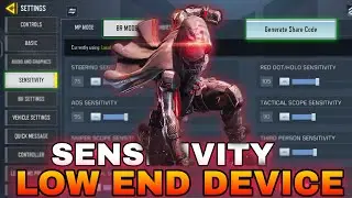 ✅LOW END DEVICE🔥💯 Best Sensitivity Settings in CODM BR 💀Codmobile 😎 CODM Pro Setting @Mr.CODM_PRO_YT