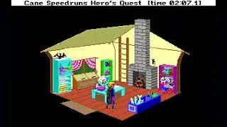 Quest for Glory 1 EGA Speedrun - Any% No Major Skips [3:25.6] World Record, Again