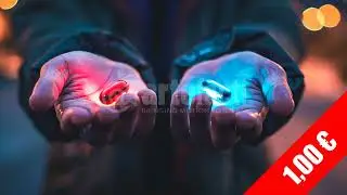 Symbolic Pill Choice Hands Macro | HD Stock Footage