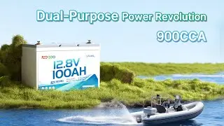 Redodo 12v 100ah Dual-purpose battery redefines marine energy standards #marinelife #lifepo4