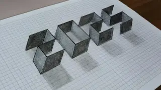 DRAW 2025 in 3D like a PRO /How to draw 2025 number 3d drawing on graph paper /2025 drawing on paper