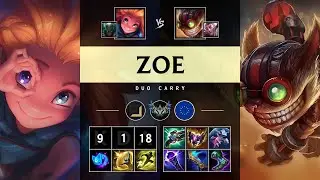 Zoe Carry vs Ziggs - EUW Challenger Patch 25.16