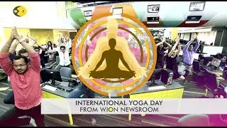 International yoga day at WION HQ