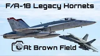 F/A-18s at Brown Field Municipal airport, San Diego | 4K 60FPS