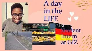 Vlog: A day in the life of student intern in Germany/Walk with me to the office/Intern at GIZ/