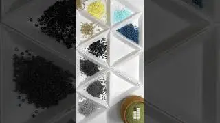 🔉 Beads Sounds 🔉 - #asmr Beads - Miyuki Delica Seed Bead Sounds #seedbeads #miyukibeads