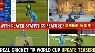 Real Cricket&trade;19 World Cup 2019 Update Teaser Launched | With Player Statistics Feature
