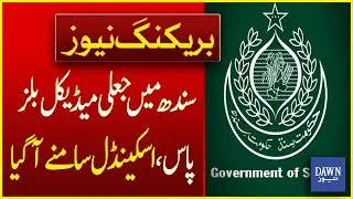 Scandal Over Fake Medical Bills In Sindh Exposed | Breaking News | Dawn News