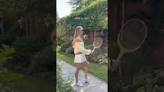 Playing tennis in style #tennis tennis outfit #tennisgirl #athlete #activewear English countryside