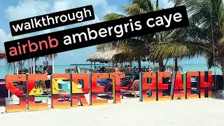 BEAUTIFUL BEACHSIDE AMBERGRIS CAYE AIRBNB | SAN PEDRO BELIZE