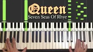 Queen - Seven Seas Of Rhye (Piano Tutorial Lesson)