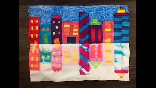 Easy Crafts || Paper Art || City Skyscrapers with  Reflection