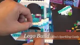 Lego Frozen Elsa's Sparkling Castle Set #41062 - Unboxing and Build