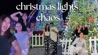 🎄 Chaotic Christmas Lights Vlog | Holiday Night Out & Lots of Talking