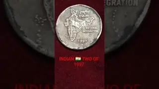 Classic Marvelous & Rare 🇮🇳 2 Rs. Coin Of 1997 #Viral #Vintage #Trending Short #Coin