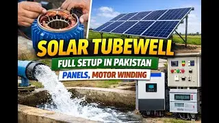 Solar Tubewell Full Setup in Pakistan | Panels, Motor Winding
