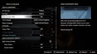 How to enable high contrast display in God of War Ragnar&ouml;k