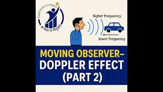 Doppler Effect Explained | When Observer is Moving | Frequency Change Derivation
