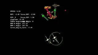Gamemaker procedural animation top down mech walking and aiming prototype