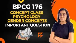 BPCG 176 | important questions | psychology | gender socialisation | IGNOU WALAY