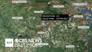 Earthquake felt in portions of Howard County in Maryland