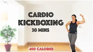 CARDIO KICKBOXING WORKOUT - 30 MINS LOW IMPACT HIIT WORKOUT 🔥🔥