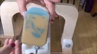 Making & Cutting Blueberry Pumpkin Patch Cold Process Soap | Shells Spa Products