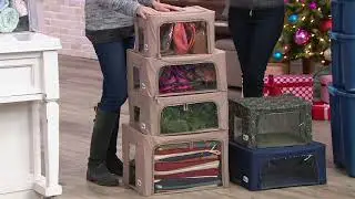 Periea Set of 4 Assorted Collapsible Storage Box Collection on QVC