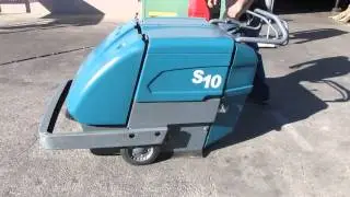 Tennant S10 Self Propelled Walk Behind Floor Vacuum Sweeper 24V Battery