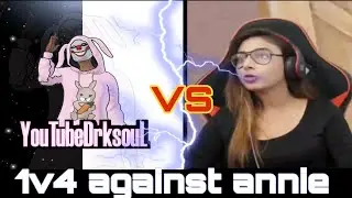 Rog StreamVS YouTubeDrksouL1v4 😈 //1v4 Clutch Aginst Annie Pubg//Latest Fight 1v4 Clutch Rog Shocked